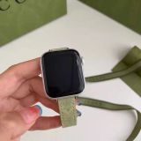 Gucci apple watch strap green pattern