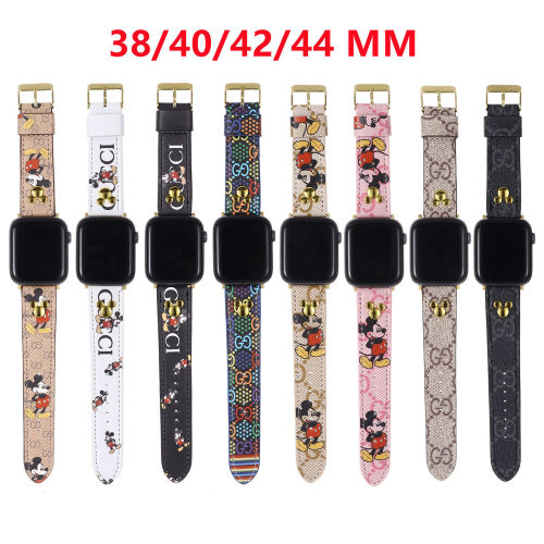 GUCCI Mickey mouse rivet apple watch strap