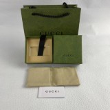 GUCCI Heart GG EARRINGS  NEW WARRANTY SILVER ladies Red enamel
