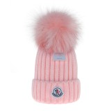 Moncler warm beanie hat wool ball knitted stretch winter hat
