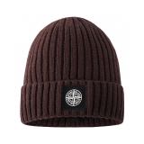 Stone Island Logo Warm Turnup Cap Beanie Knit Stretch Winter Hat