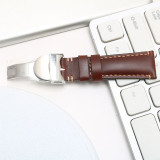 BROWN LEATHER MENS TUDOR BLACKBAY 22MM WRIST WATCH STRAP BAND DEPLOYMENT BUCKLE