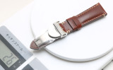 BROWN LEATHER MENS TUDOR BLACKBAY 22MM WRIST WATCH STRAP BAND DEPLOYMENT BUCKLE