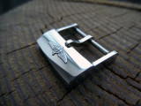 20mm For BREITLING Tang Buckle Clasp Steel Watch Silver/black
