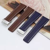 BREITLING Leather watch strap handmade Band 20/22/24mm Navitimer Buckle Clasp