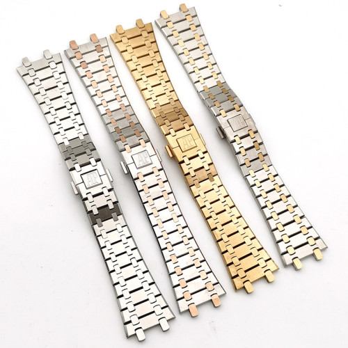 Steel Watch Strap with Clasp fits Audemars Piguet Royal Oak Offshore 26mm