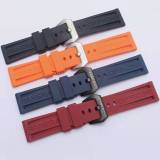 22/24mm Compatible Officine Panerai Silicone Rubber Watch Strap Buckle