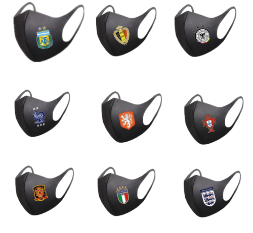 Adults UEFA Euro Football Sports Face Mask Cover Comfort Washable Reusable Mask