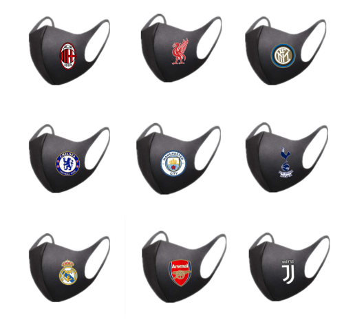 Unisex Adults Football Sports Face Mask Cover Comfort Washable Reusable Mask New