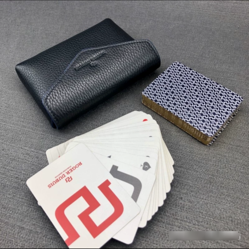 Roger Dubuis leather handbag and commemorative poker