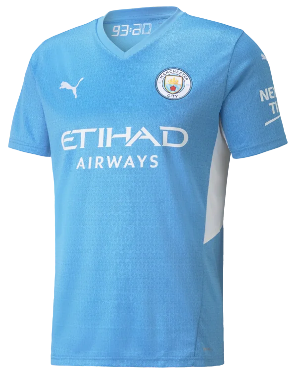 Premier League Manchester city home and away kits