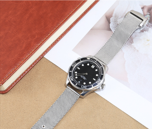 Omega Milan braided belt + folding buckle SEAMASTER 20MM