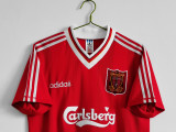 1995-96 season Liverpool home jersey
