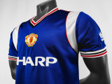 1985 Manchester United away blue jersey