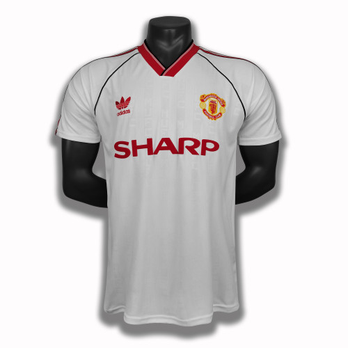 1988 Manchester United home white jersey