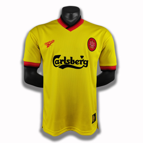 1998 Liverpool away yellow jersey