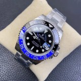 Rolex/GMT MASTER II GMT-Master II 116710 BLNR Black/Blue Ceramic V7 1:1 VS Best Edition A3186 (Correct Hand Stack)