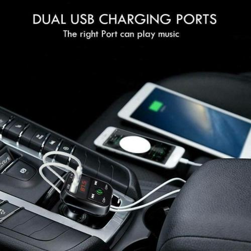 Wireless Car Bluetooth FM Transmitter MP3 Players Dual USB Charger Handsfree Kit