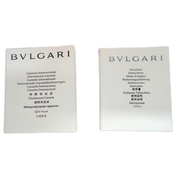 Bulgari International Warranty + Instruction Manual
