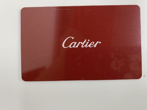 Cartier International Guarantee Card Customizable Numbers