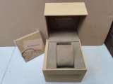 Burberry brown watch case