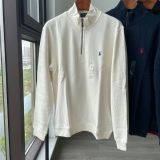 Polo sweater with zip collar
