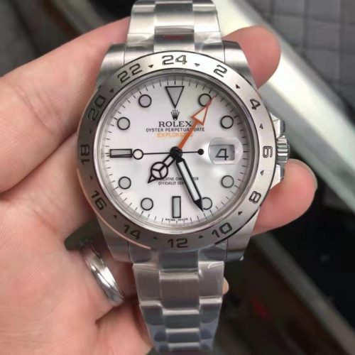 Replica Rolex Explorer II 226570 GM Factory 1:1 Best Edition Swiss ETA3187 White Dial