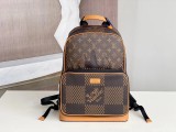 LOUIS VUITTON Backpack Brown Calfskin