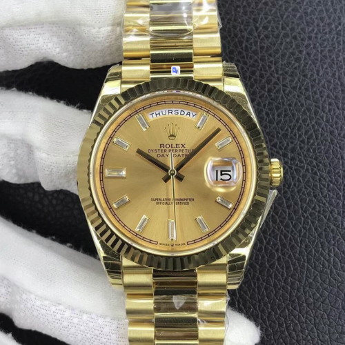Replica Rolex Day Date M228238-0005 1:1 Best Edition EW Factory Champagne Dial