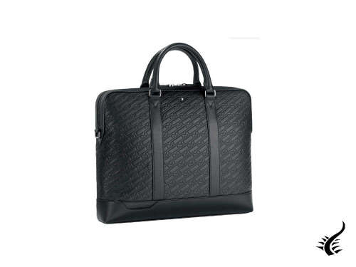 Replica Montblanc M Gram 4810 Document case, Leather, Black, Zip, 128617