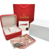 Omega Red Leather Watch Box Full Set as collection or gift or display box