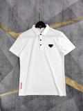 Prada Summer Men's White Athletic Casual T-Shirt