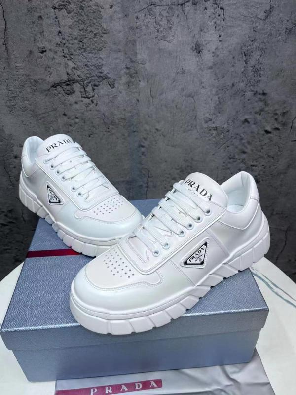 Prada Summer Men's White Athletic Casual Shoes