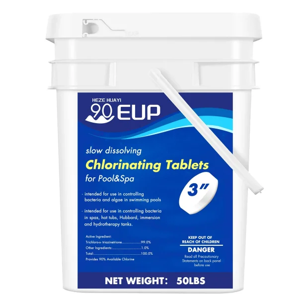 50 lbs Stabilized Chlorine Tablets 3 inch for Swimming Pool