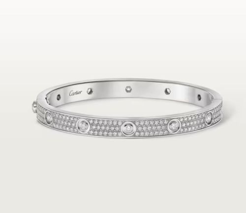 Cartier' Love Bracelet, Diamond-Paved