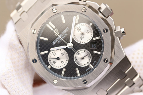 Audemars Piguet Royal Oak Chronograph 26320ST Silver Kasa Siyah Kadran ETA