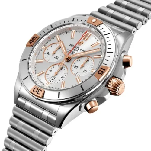 Breitling Chronomat Tama'ita'i Otometi Silver Stainless Steel Watch IB0134101G1A1