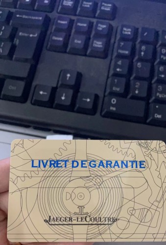 Jaeger LeCoultre International Guarantee Card Customizable Numbers