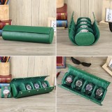 Cow leather mechanical watch four-pack handmade watch box travel box portable leather watch storage box