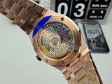 Audemars Piguet Royal Oak 41mm Rose Gold Blue Dial Automatic Watch