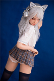 エロ人形 貧乳 Bカップ フルシリコン製 銀髪 Sino Doll #30 158cm 
