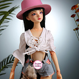 Mini Doll ミニダッチワイフ セックス可能 58cm普通乳 BJD M2ヘッド 53cm-75cm身長選択可能