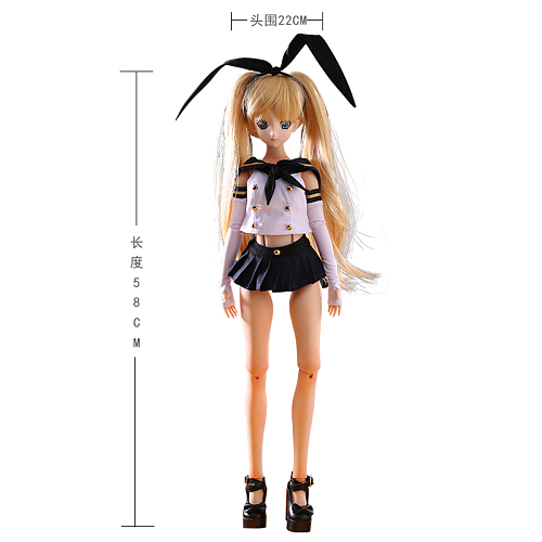 Mini Doll リアルドール ラブドール小さい セックス可能 58cm普通乳 BJD M3ヘッド 53cm-75cm身長選択可能