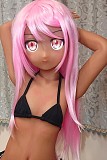 Aotume Doll #20 アニメラブドール 135cm AAカップ 細身タイプ TPE製 小麦肌 等身大リアルドール 【掲載画像のボディは既に生産終了】