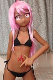Aotume Doll #20 アニメラブドール 135cm AAカップ 細身タイプ TPE製 小麦肌 等身大リアルドール 【掲載画像のボディは既に生産終了】