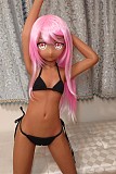 Aotume Doll #20 アニメラブドール 135cm AAカップ 細身タイプ TPE製 小麦肌 等身大リアルドール 【掲載画像のボディは既に生産終了】