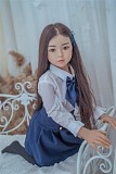 WAXDOLL ラブドール  108cm バスト平 #Molly シリコン製頭部+TPEボディ 睫毛と眉毛植毛加工