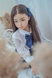 WAXDOLL ラブドール  108cm バスト平 #Molly シリコン製頭部+TPEボディ 睫毛と眉毛植毛加工
