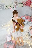 WAXDOLL ラブドール  108cm バスト平 Cherryヘッド シリコン製頭部+TPEボディ 睫毛と眉毛植毛加工