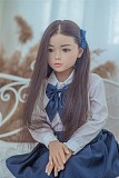 WAXDOLL ラブドール  108cm バスト平 #Molly シリコン製頭部+TPEボディ 睫毛と眉毛植毛加工